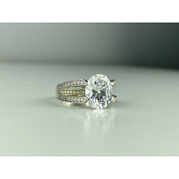 Sky Jewelry Серебряное кольцо 925 пробы с Фианитами    Грация