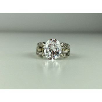Sky Jewelry Серебряное кольцо 925 пробы с Фианитами    Грация