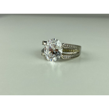 Sky Jewelry Серебряное кольцо 925 пробы с Фианитами    Грация