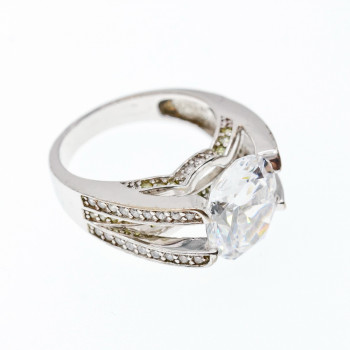 Sky Jewelry Серебряное кольцо 925 пробы с Фианитами    Грация