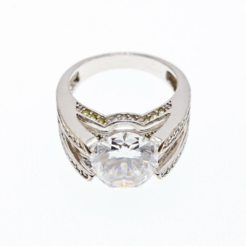 Sky Jewelry Серебряное кольцо 925 пробы с Фианитами    Грация