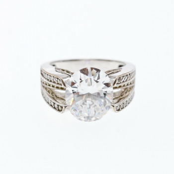 Sky Jewelry Серебряное кольцо 925 пробы с Фианитами    Грация