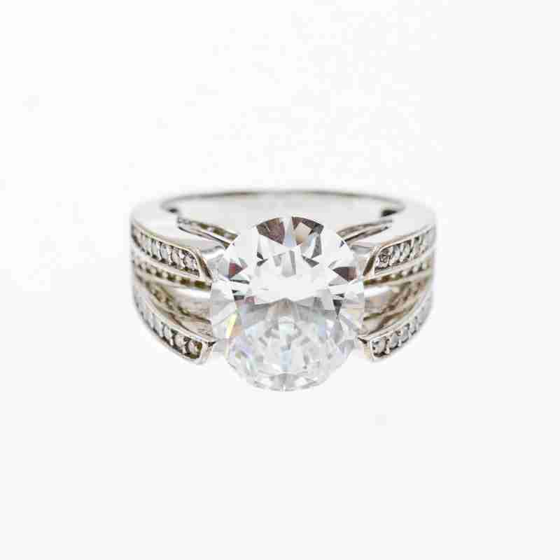 Sky Jewelry Серебряное кольцо 925 пробы с Фианитами    Грация
