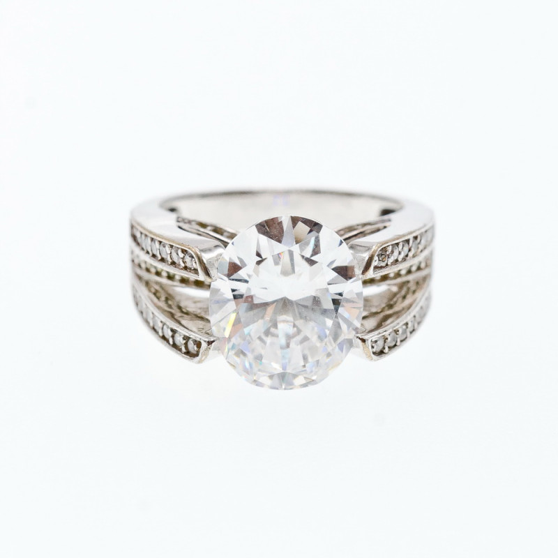 Sky Jewelry Серебряное кольцо 925 пробы с Фианитами    Грация