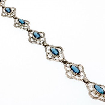 Sky Jewelry Браслет серебро Sterling c сапфиром