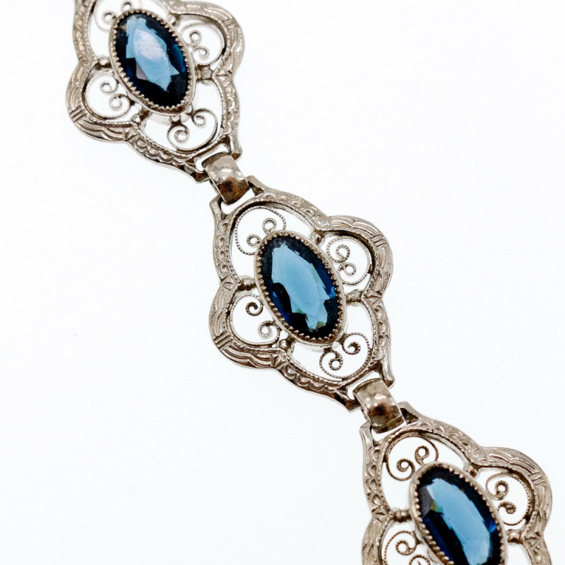 Sky Jewelry Браслет серебро Sterling c сапфиром