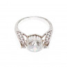 Sky Jewelry Серебряное кольцо 925 пробы с Фианитами    Круг