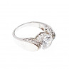 Sky Jewelry Серебряное кольцо 925 пробы с Фианитами    Круг
