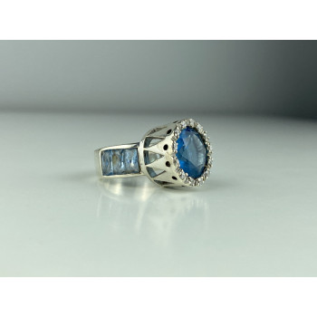 Sky Jewelry Серебряное кольцо 925 пробы с Фианитами    Совершенство