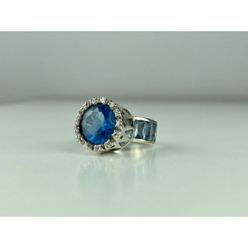 Sky Jewelry Серебряное кольцо 925 пробы с Фианитами    Совершенство