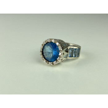 Sky Jewelry Серебряное кольцо 925 пробы с Фианитами    Совершенство