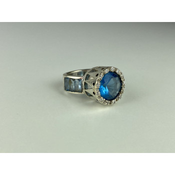 Sky Jewelry Серебряное кольцо 925 пробы с Фианитами    Совершенство