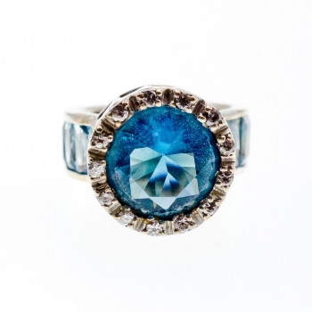 Sky Jewelry Серебряное кольцо 925 пробы с Фианитами    Совершенство