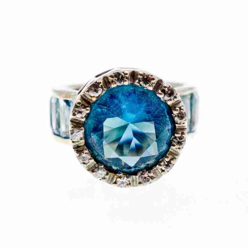 Sky Jewelry Серебряное кольцо 925 пробы с Фианитами    Совершенство