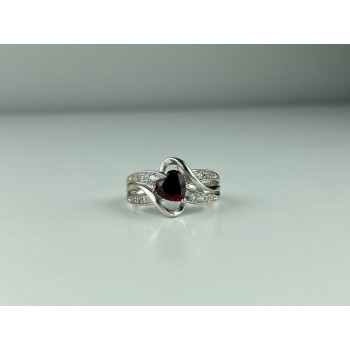 Sky Jewelry Серебряное кольцо со шпинелью и фианитами  Сердце