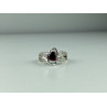 Sky Jewelry Серебряное кольцо со шпинелью и фианитами  Сердце