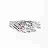 Sky Jewelry Серебряное кольцо 925 пробы с белым сапфиром   Любовь