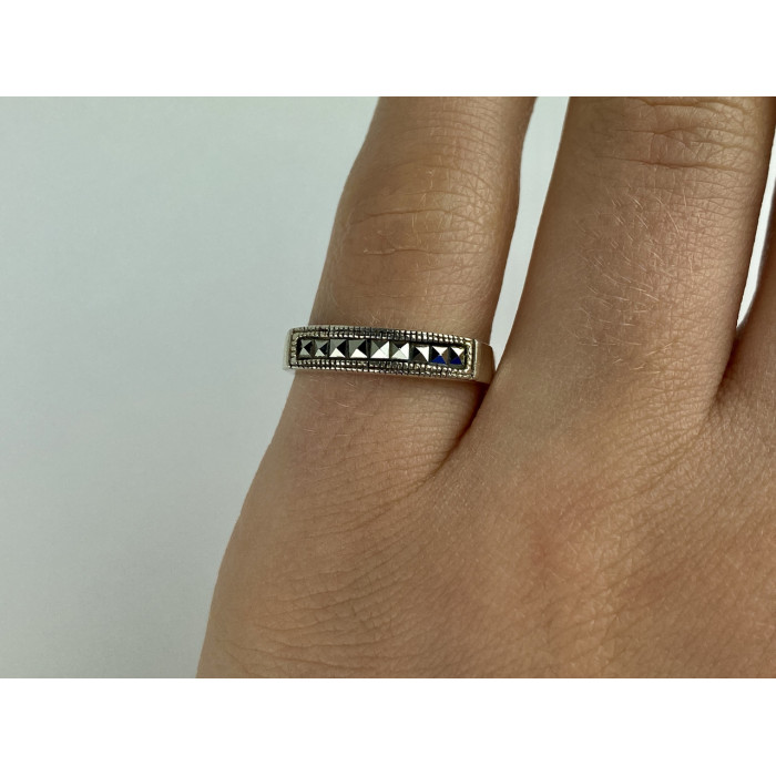 Sky Jewelry Серебряное кольцо 925 пробы с марказитом  Винтаж