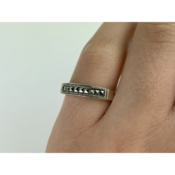 Sky Jewelry Серебряное кольцо 925 пробы с марказитом  Винтаж