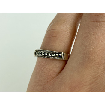 Sky Jewelry Серебряное кольцо 925 пробы с марказитом  Винтаж