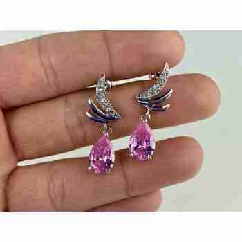 Sky Jewelry Серьги с фианитами Очарование