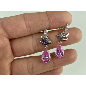 Sky Jewelry Серьги с фианитами Очарование