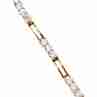 Sky Jewelry Серебряный браслет в позолоте 925 пробы с фианитами   Классика