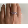 Sky Jewelry Серебряное кольцо 925 пробы с розовыми фианитами Очарование