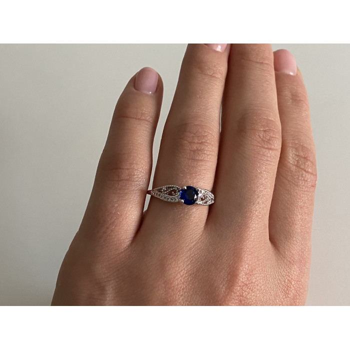 Sky Jewelry Серебряное кольцо 925 пробы с фианитами Королева