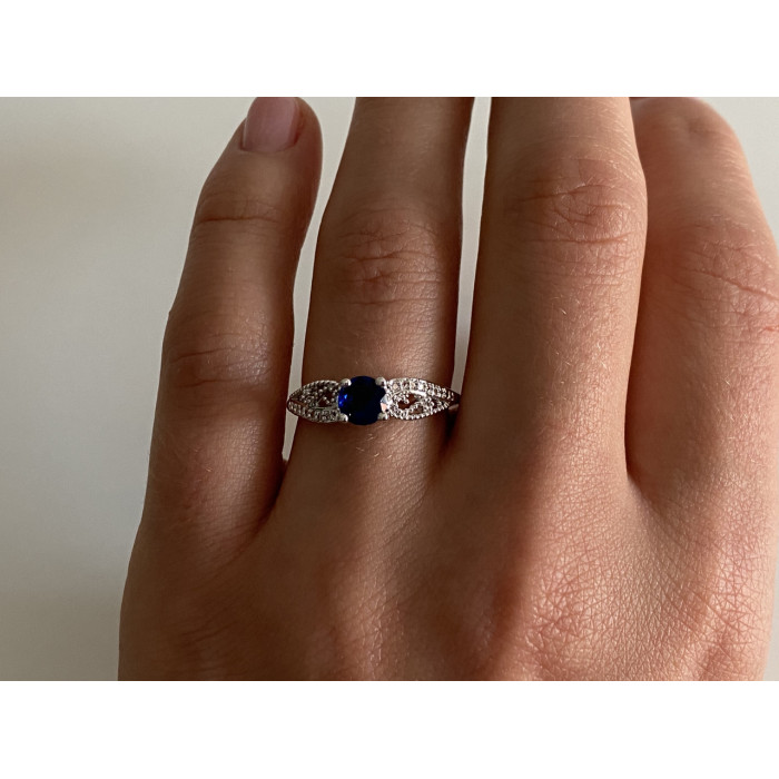 Sky Jewelry Серебряное кольцо 925 пробы с фианитами Королева