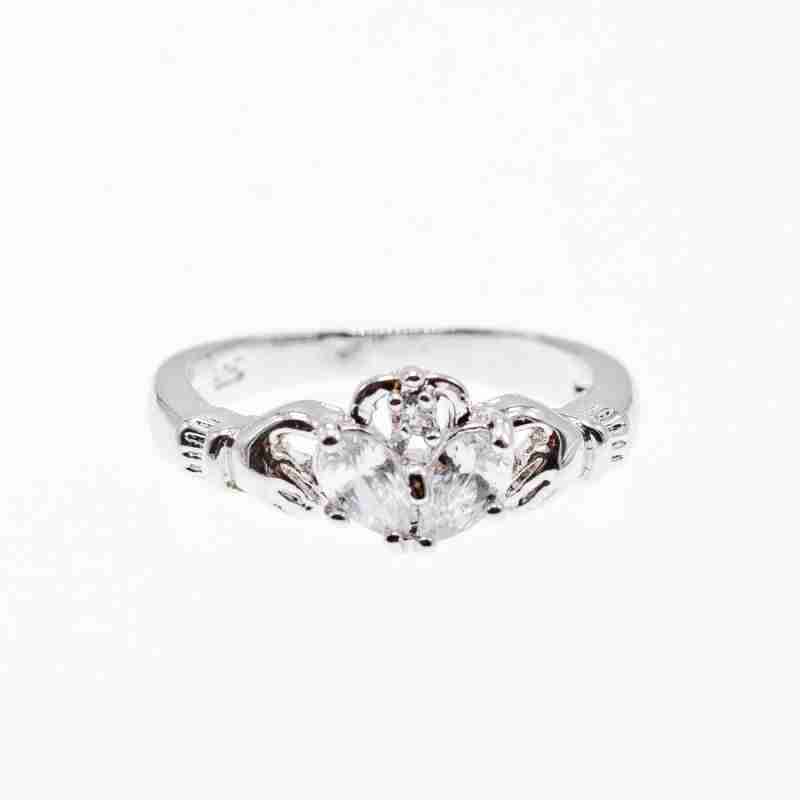 Sky Jewelry Серебряное кольцо 925 пробы с фианитами Любовь