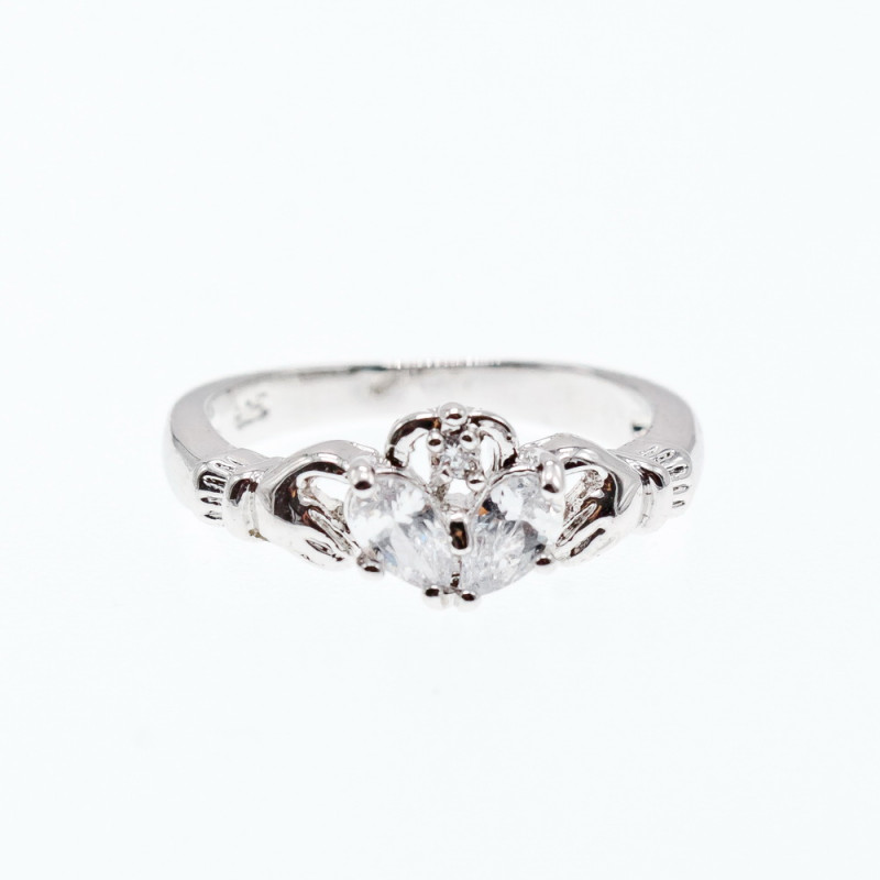 Sky Jewelry Серебряное кольцо 925 пробы с фианитами Любовь