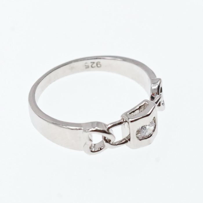 Sky Jewelry Серебряное кольцо 925 пробы с фианитами  Цепи любви