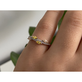 Sky Jewelry Серебряное кольцо 925 проба с фианитами Солнце