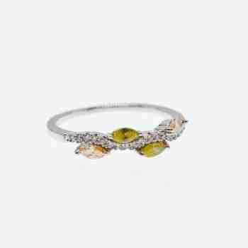 Sky Jewelry Серебряное кольцо 925 проба с фианитами Солнце