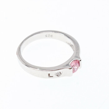 Sky Jewelry Серебряное кольцо 925 пробы с фианитами   Сердце ангела