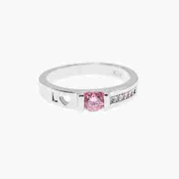 Sky Jewelry Серебряное кольцо 925 пробы с фианитами   Сердце ангела
