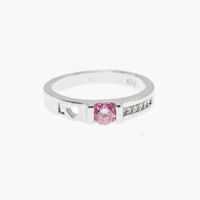 Sky Jewelry Серебряное кольцо 925 пробы с фианитами   Сердце ангела