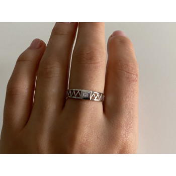 Sky Jewelry Серебряное кольцо 925 пробы с фианитом  Классика