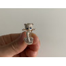 Sky Jewelry Серебряное кольцо 925 пробы с фианитами  Котик