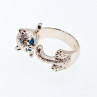 Sky Jewelry Серебряное кольцо 925 пробы с фианитами  Котик