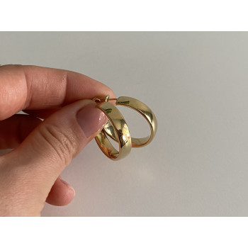 Sky Jewelry Серебряные серьги в позолоте Кольца