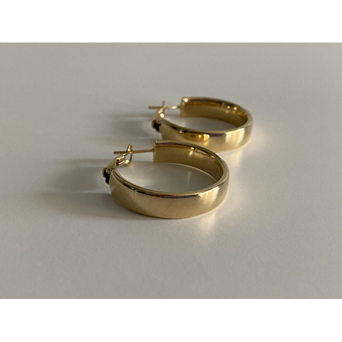 Sky Jewelry Серебряные серьги в позолоте Кольца