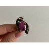 Sky Jewelry Черненое серебро кольцо с рубином  Королева
