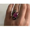 Sky Jewelry Черненое серебро кольцо с рубином  Королева