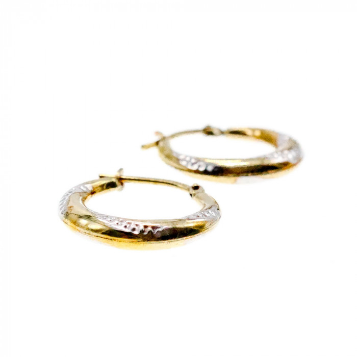 Sky Jewelry Серебряные серьги 925 проба в позолоте 10К (417 проба)