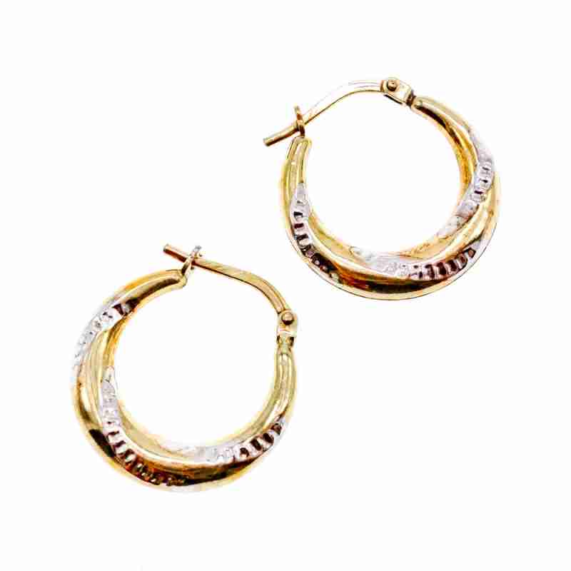Sky Jewelry Серебряные серьги 925 проба в позолоте 10К (417 проба)