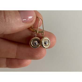 Sky Jewelry Золотые серьги 14К 585 проба    Классика