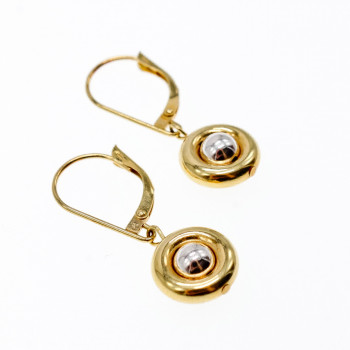 Sky Jewelry Золотые серьги 14К 585 проба    Классика