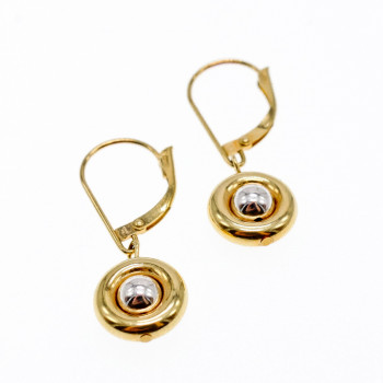 Sky Jewelry Золотые серьги 14К 585 проба    Классика